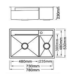 Boshsini BSQ7853P Kitchen Sink