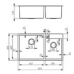 Fidelis FSD-22501L-HC Kitchen Sink